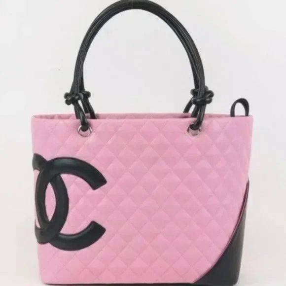 CHANEL Bags Chanel Pink Cambon Shopper Tote Poshmark